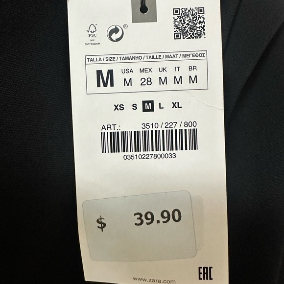 ZARA Shoulder pad Top - Picture 6 of 6